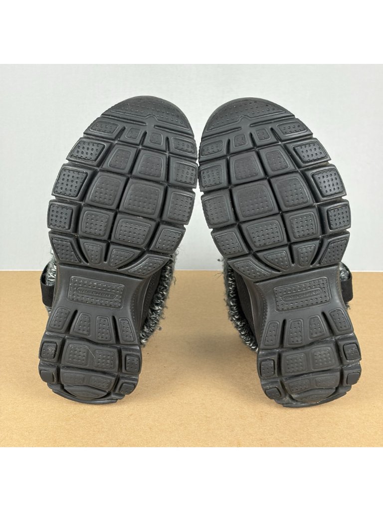 Skechers Easy Going Heighten Ankle Boots Womens 7 Black Pull On Faux Suede — image 6 of 8